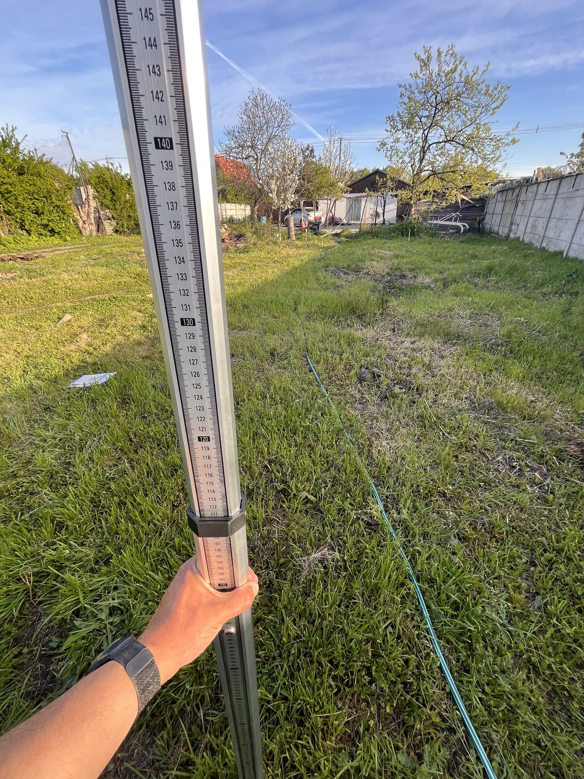 Levantamiento topográfico y replanteo del terreno — Vivienda de 97 m² en Talca, Talca